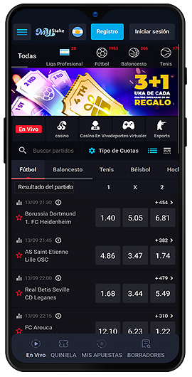 Apoya a tu equipo deportivo favorito en la aplicación MyStake.