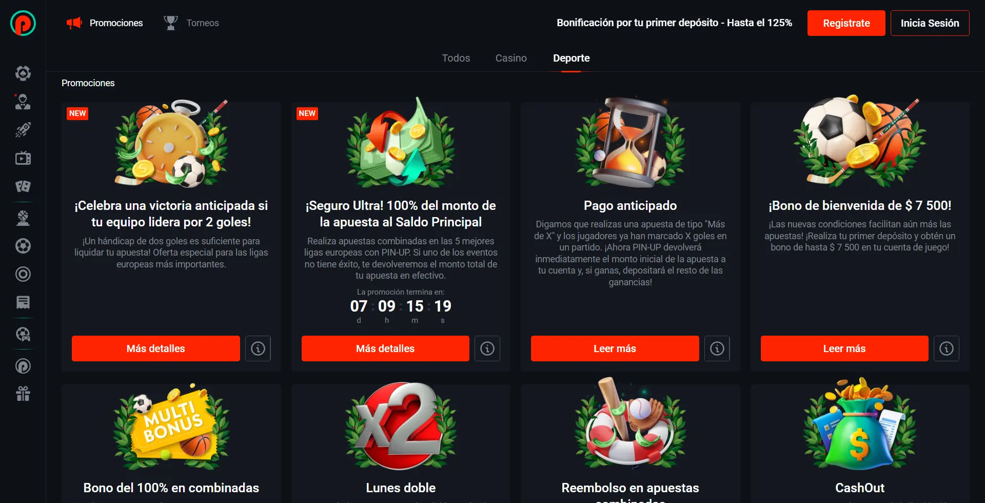 Qué ofertas de bienvenida hay en Pin Up Casino.